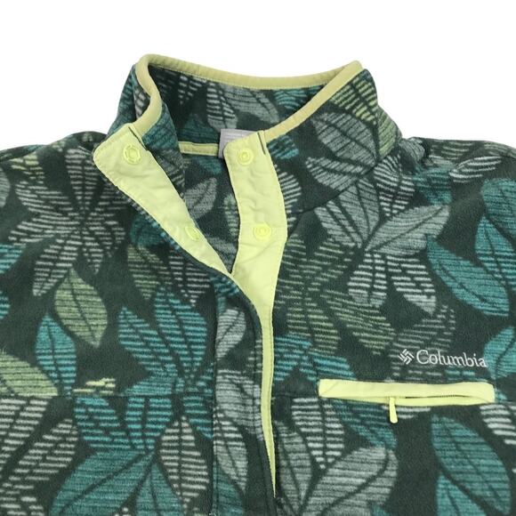 COLUMBIA Mountain Side Benton Springs T-Snap Fleece Pullover Women M Outdoor Y2K - Picture 6 of 13